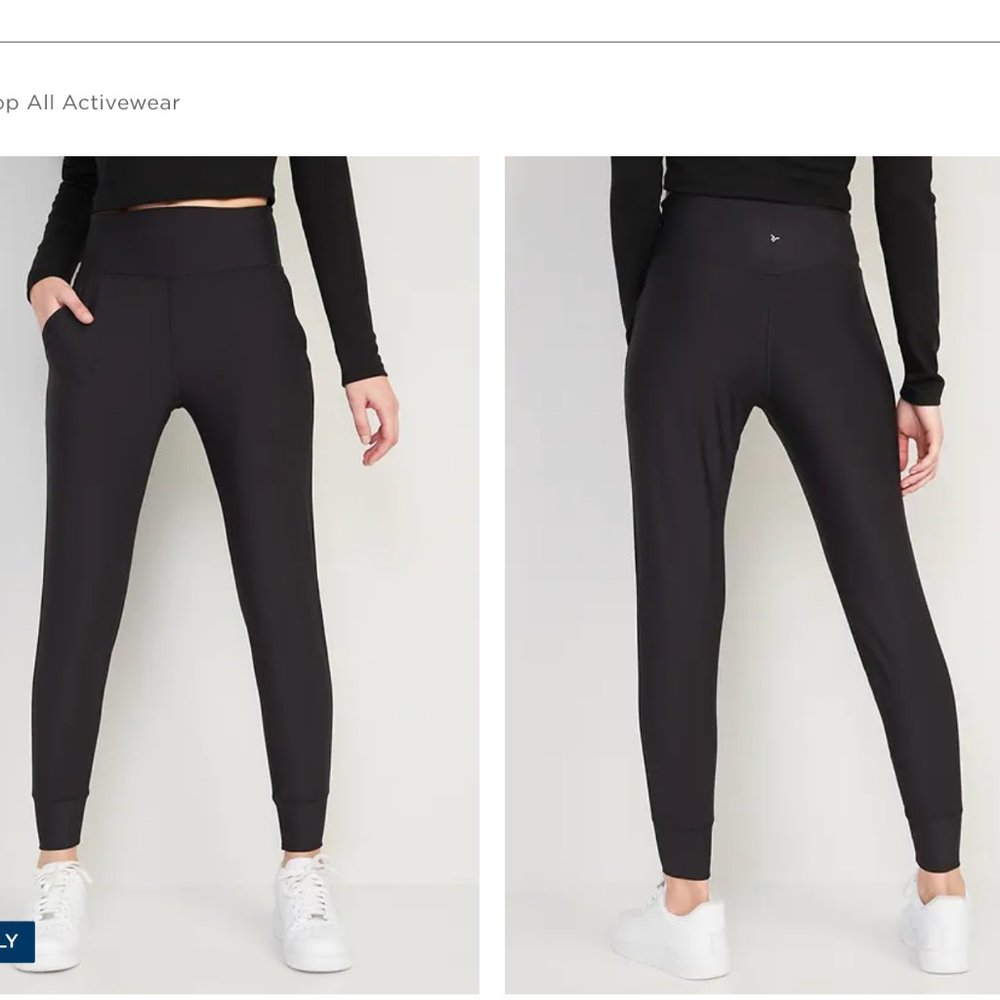 NWOT High-Waisted PowerSoft 7/8 Joggers for Women Old Navy